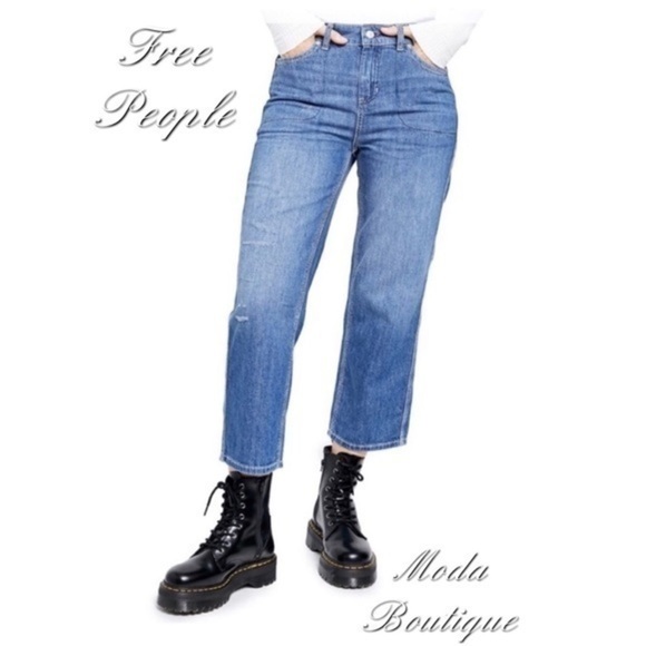Free People Chloe Baby Barrel Jeans - Picture 5 of 11